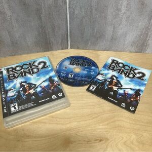 Playstation 3 Rock Band 2 Video Game w/Case & Manual *UNTESTED*